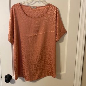 Jodiful Short Sleeve Rose Pink Leopard Shirt